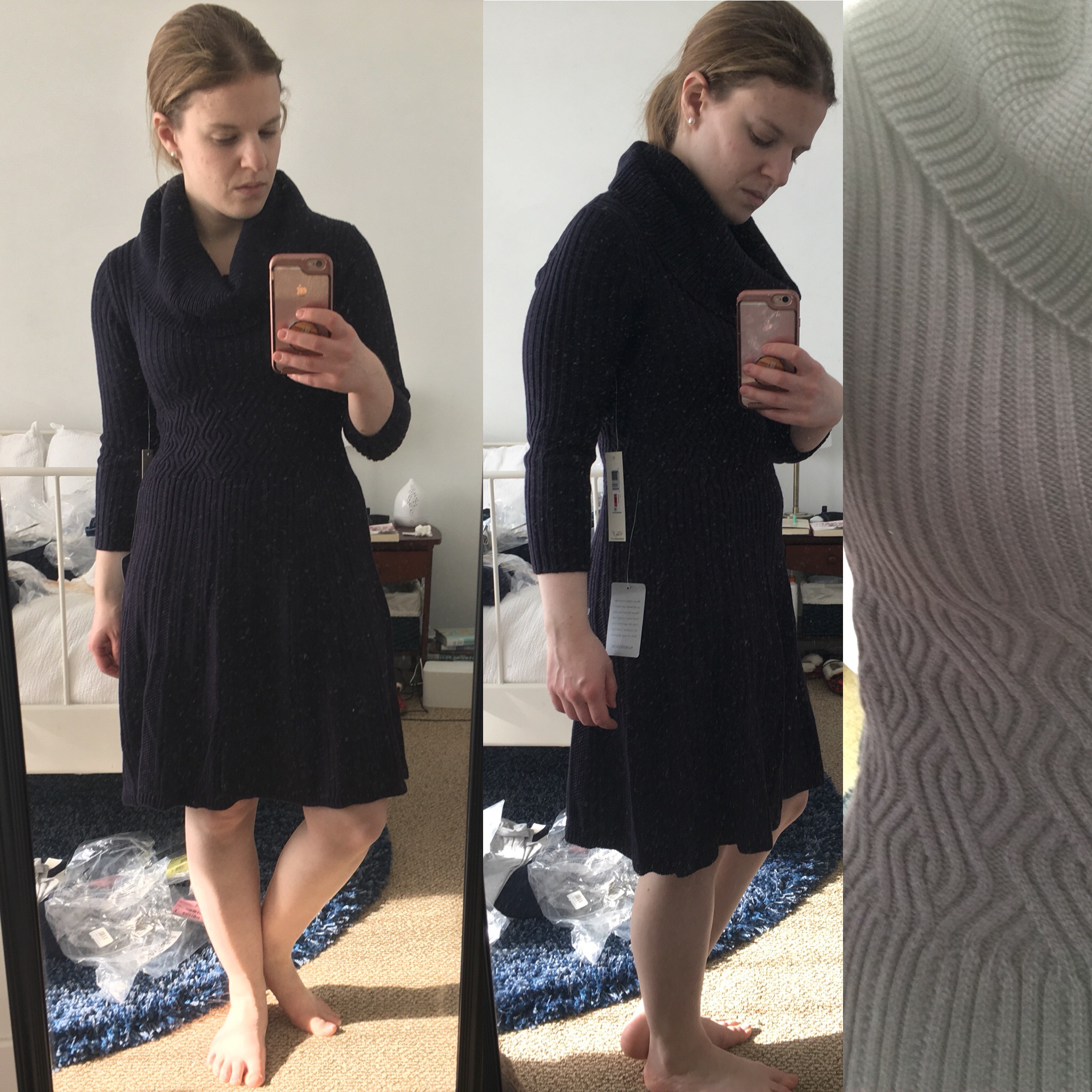 Shopping Reviews, Vol. 56: Nordstrom Sweaters and Sweater Dresses | Something Good, @danaerinw, Eliza J cowl neck sweater dress