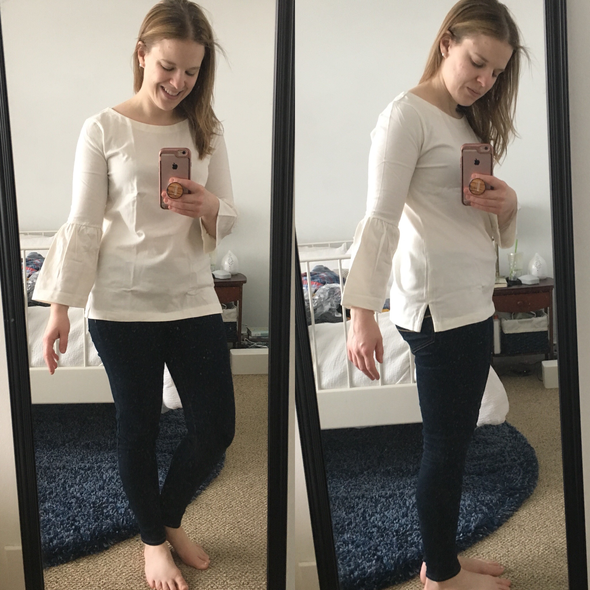 Shopping Reviews, Vol. 55: J.Crew Factory Bell-Sleeve T-Shirt | Something Good, @danaerinw , J. Crew Factory bell-sleeve t-shirt