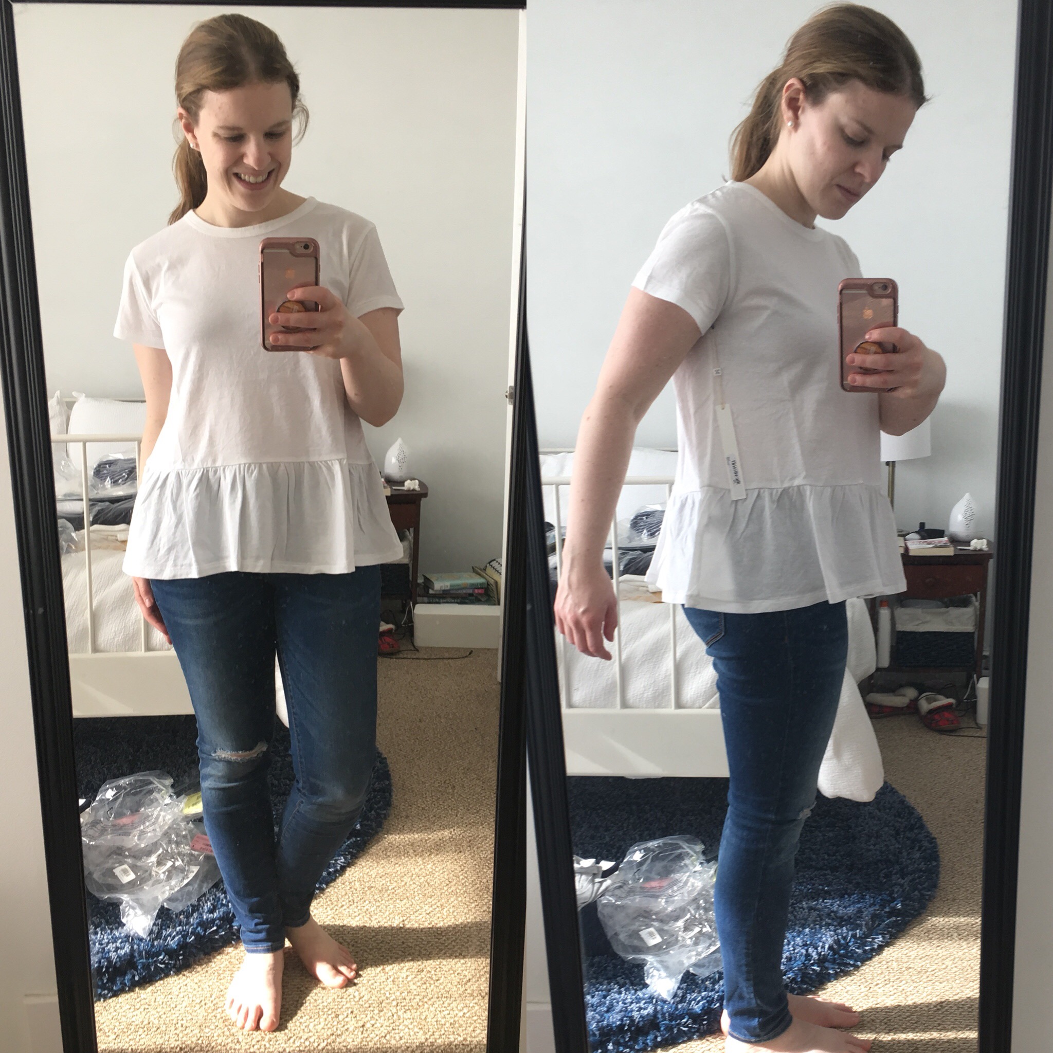 Shopping Reviews, Vol. 57: Nordstrom Peplums | Something Good, @danaerinw , Peplum tee Caslon