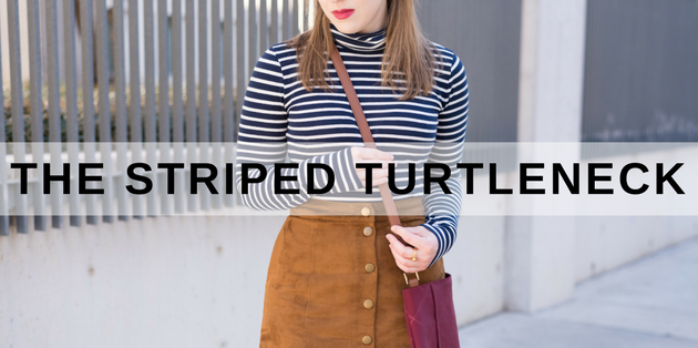 The Striped Turtleneck | Something Good | A Style Blog on a Budget