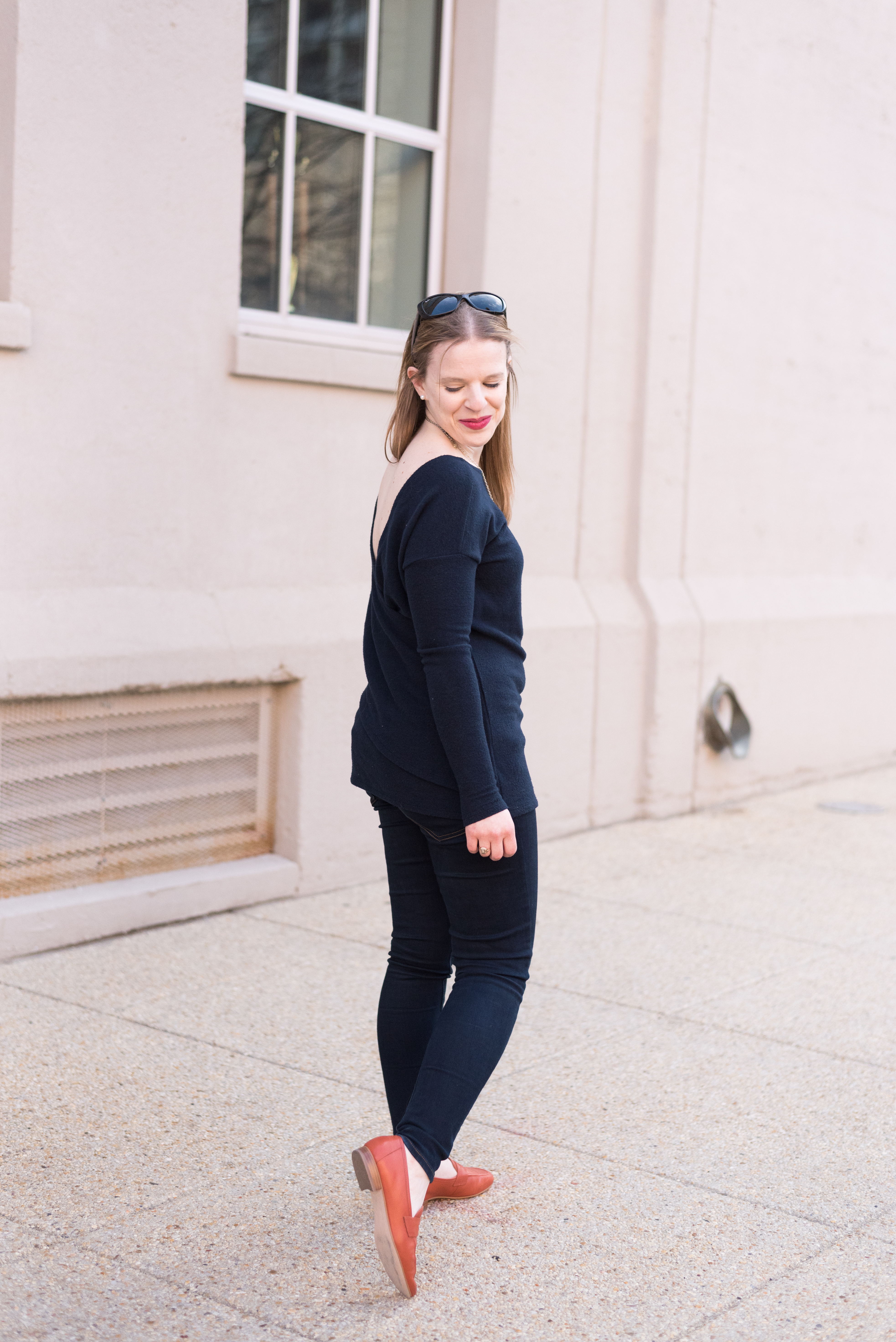 V back J. Crew tunic long sleeve_Something Good