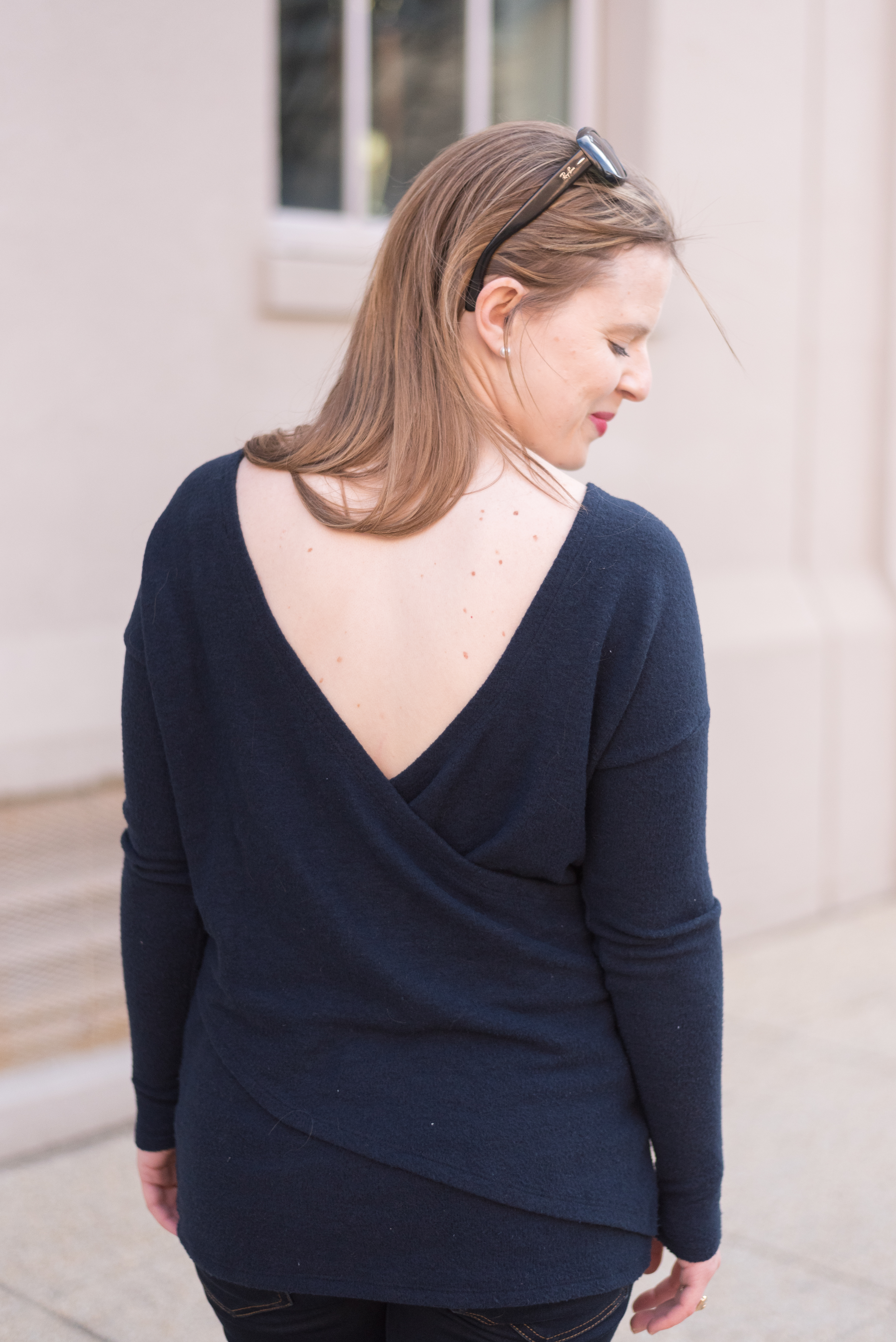 V-back tunic long sleeve J. Crew_Something Good