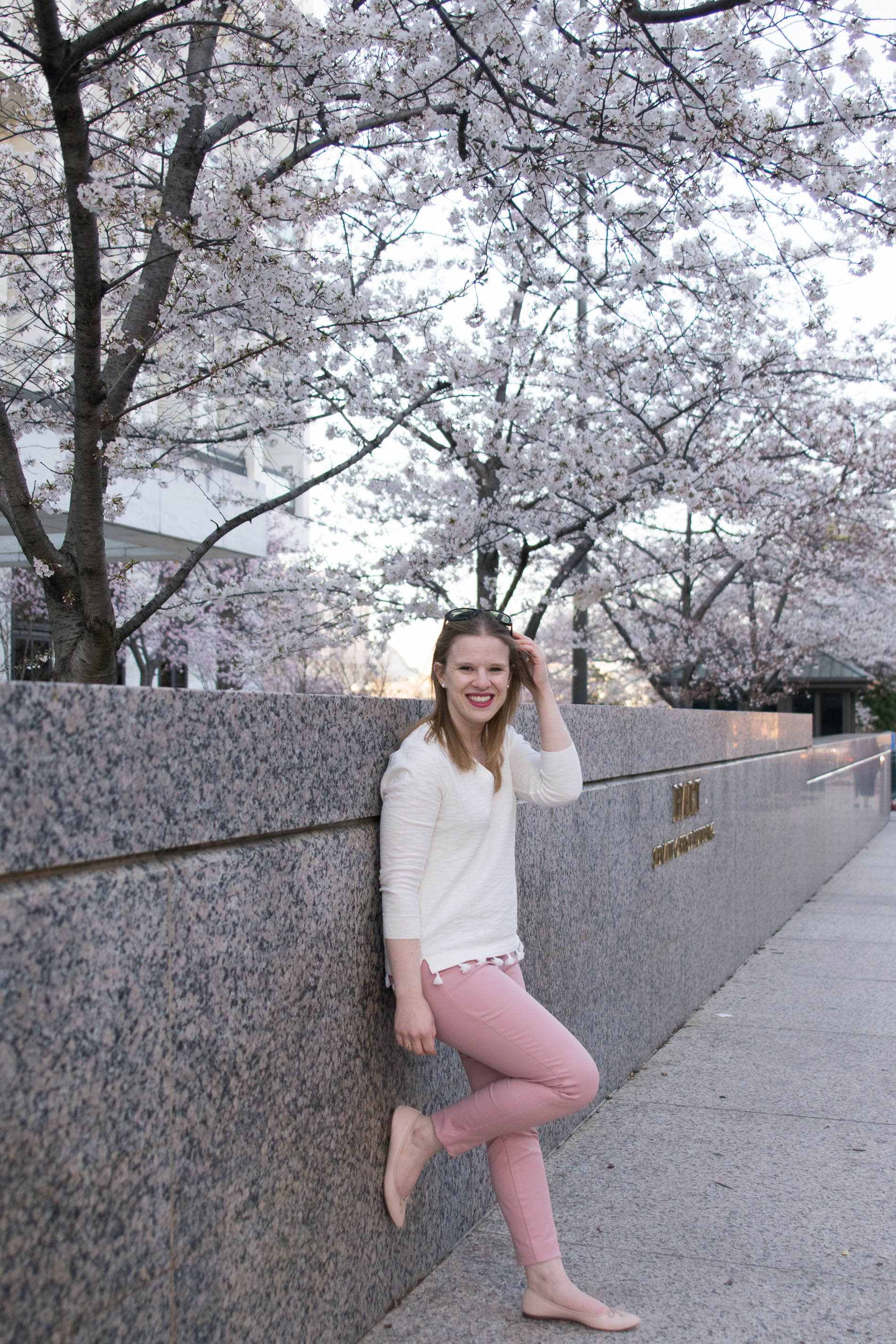 dc woman style blogger wearing J.Crew Factory Ballet Flats