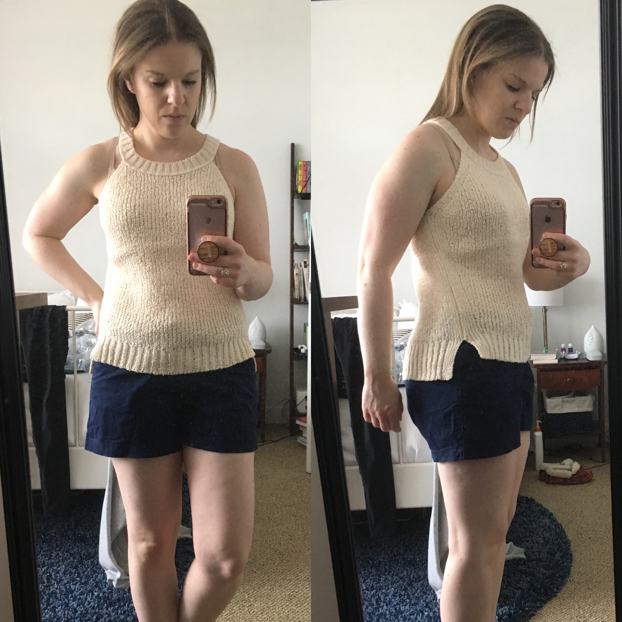 DC woman blogger wearing J.Crew sweater tank and a list of the best J.Crew Tees