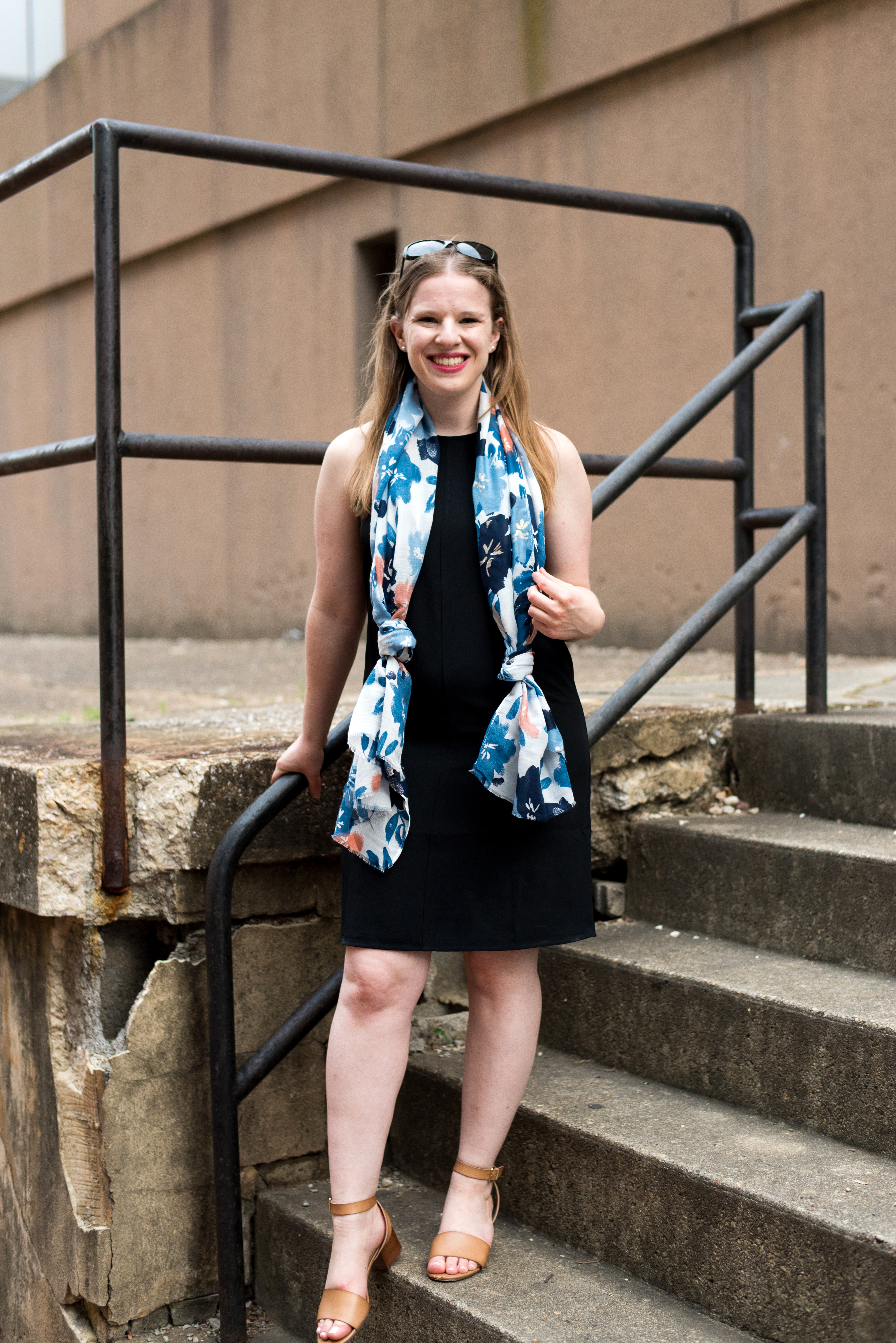 DC woman blogger wearing Everlane GoWeave High NeckTank Dress