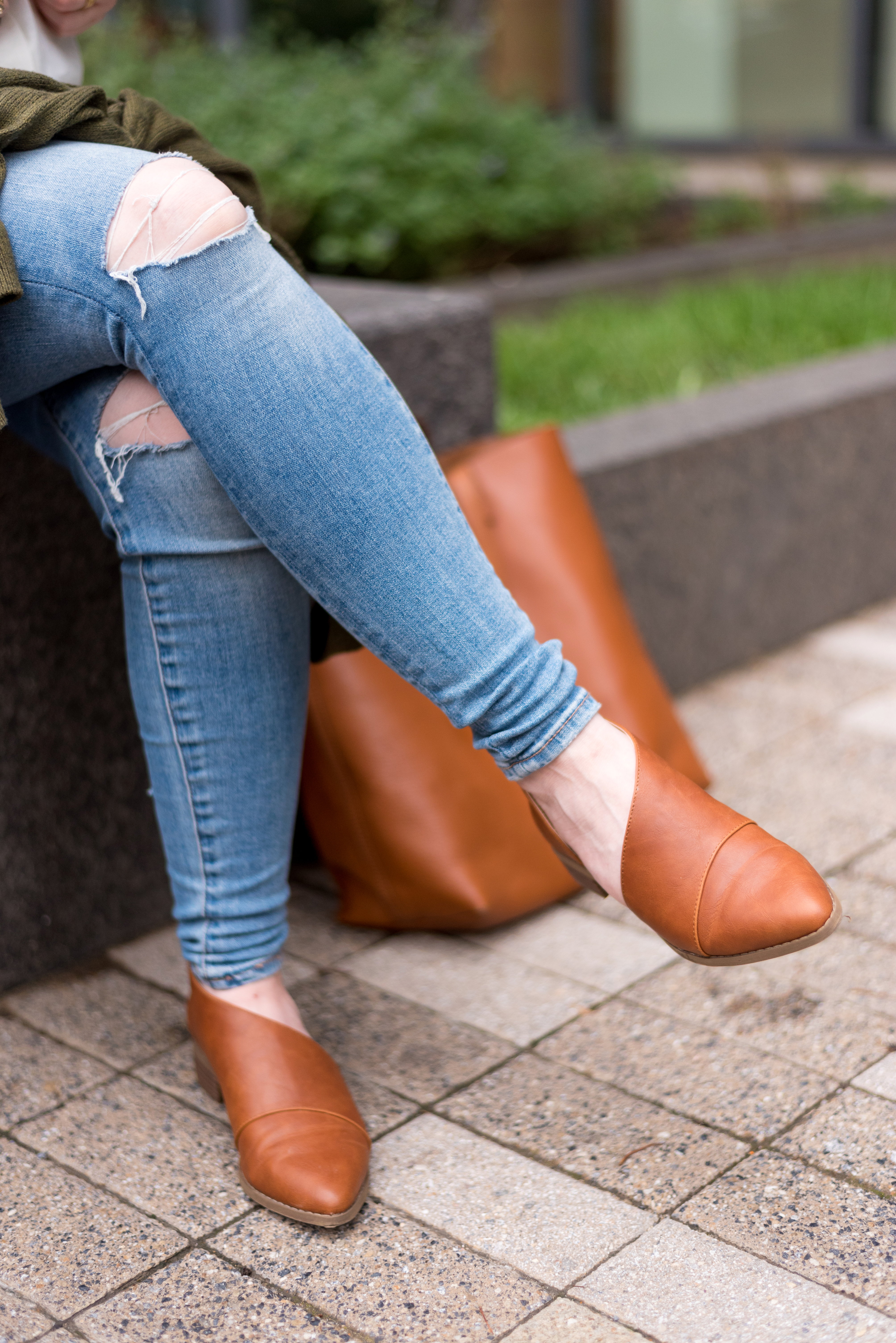 DC woman blogger wearing Target Universal Thread Women's Wenda cut-out booties