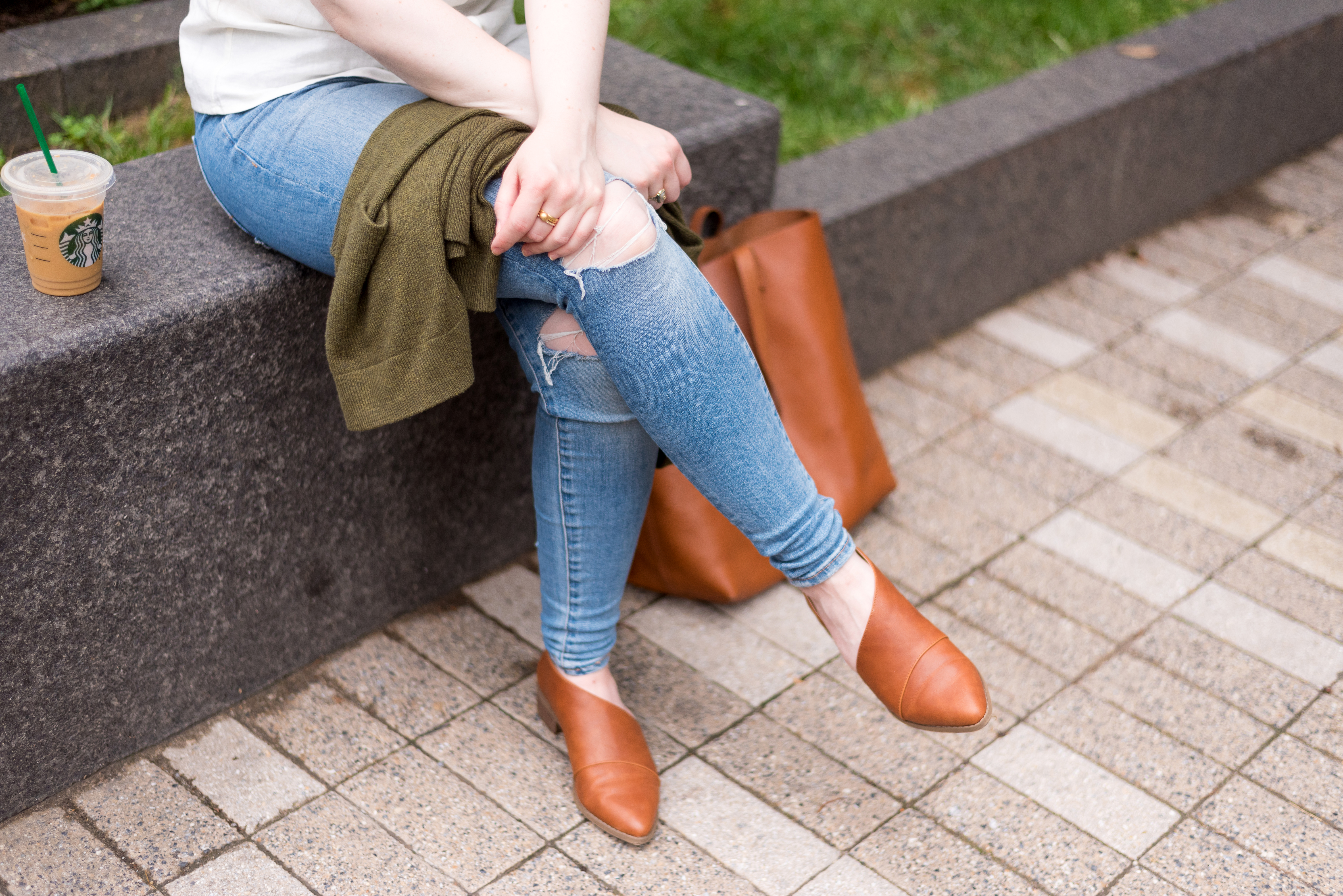 DC woman blogger wearing Target Universal Thread Women's Wenda cut-out booties