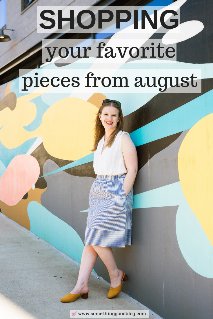 Your August 2018 Favorite Clothing Pieces | Something Good | A DC Style and Lifestyle Blog on a Budget, J.Crew Factory Sweater-blazer, dc woman blogger wearing Target Universal Thread Women's Avianna Low Vamp Kitten Heeled Mules