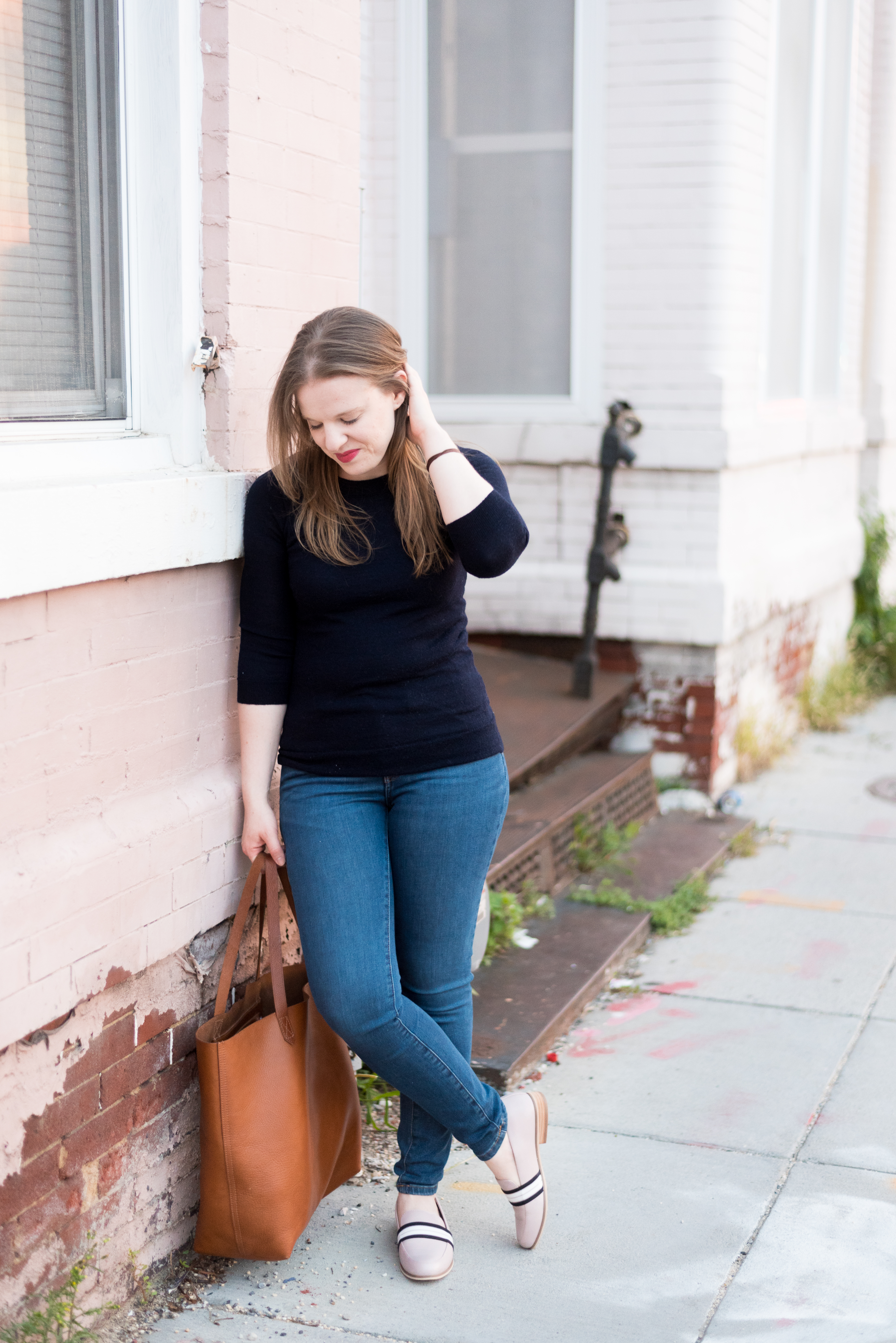 DC woman blogger wearing J.Crew Tippi Merino Wool Sweater