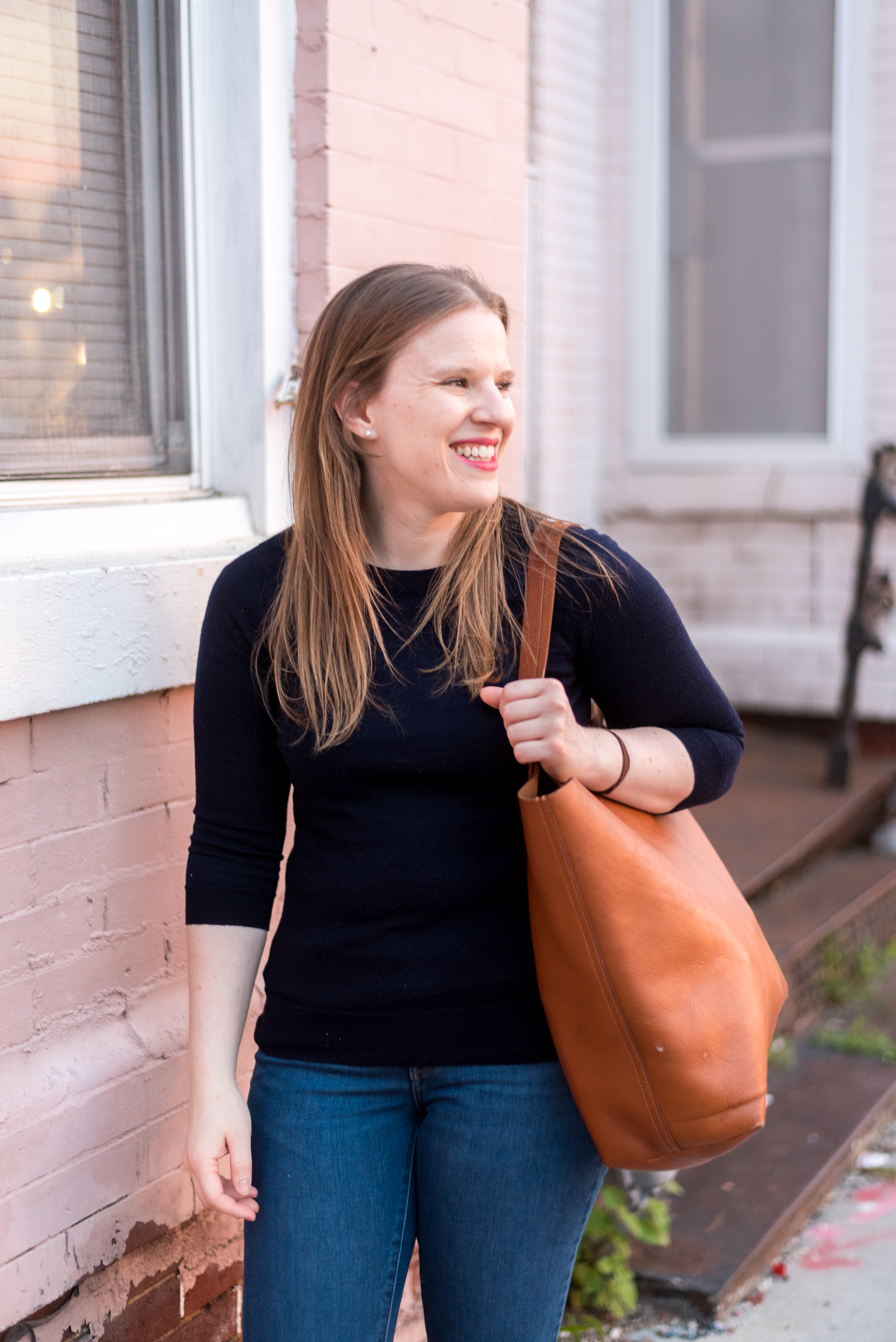 DC woman blogger wearing J.Crew Tippi Merino Wool Sweater