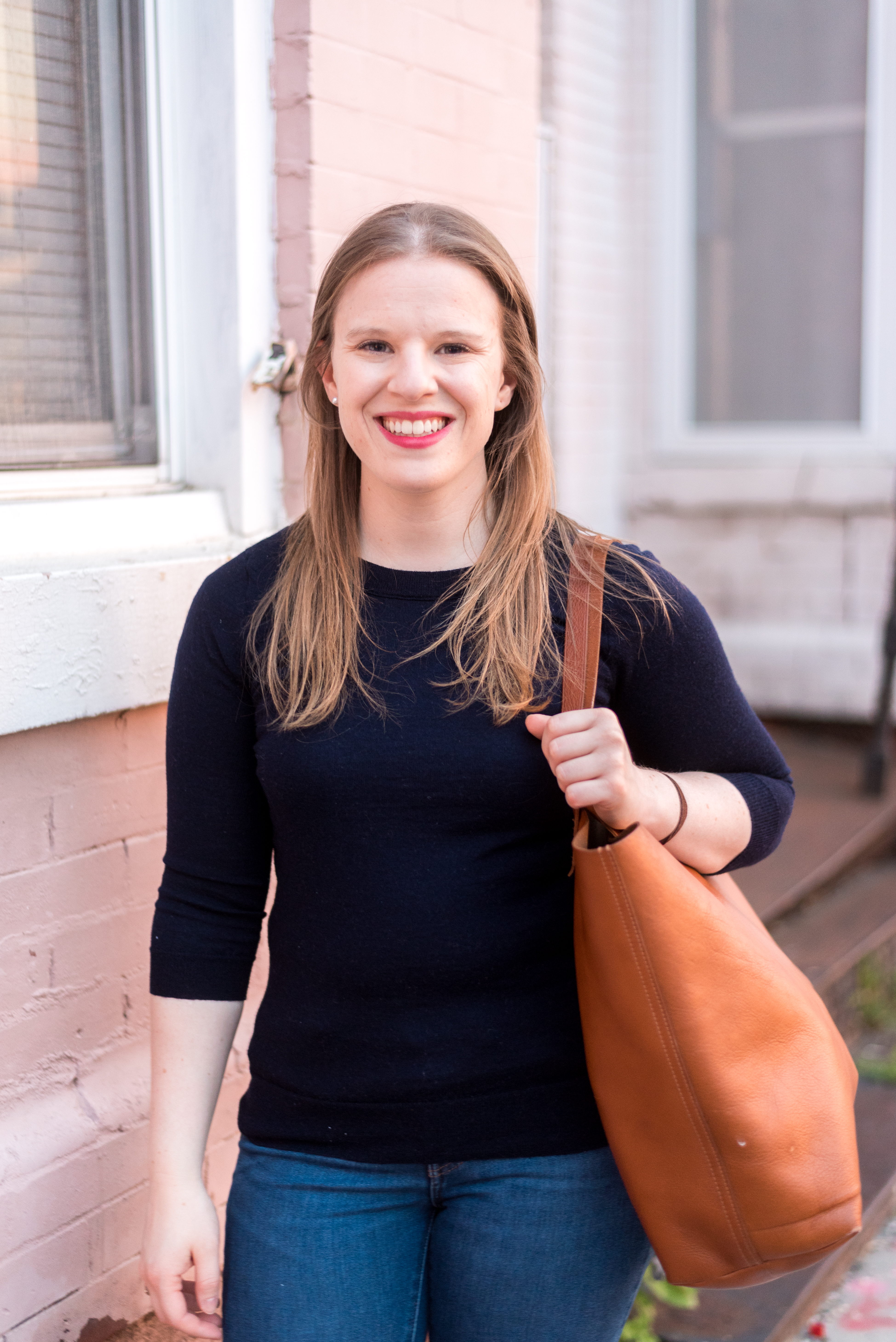 DC woman blogger wearing J.Crew Tippi Merino Wool Sweater