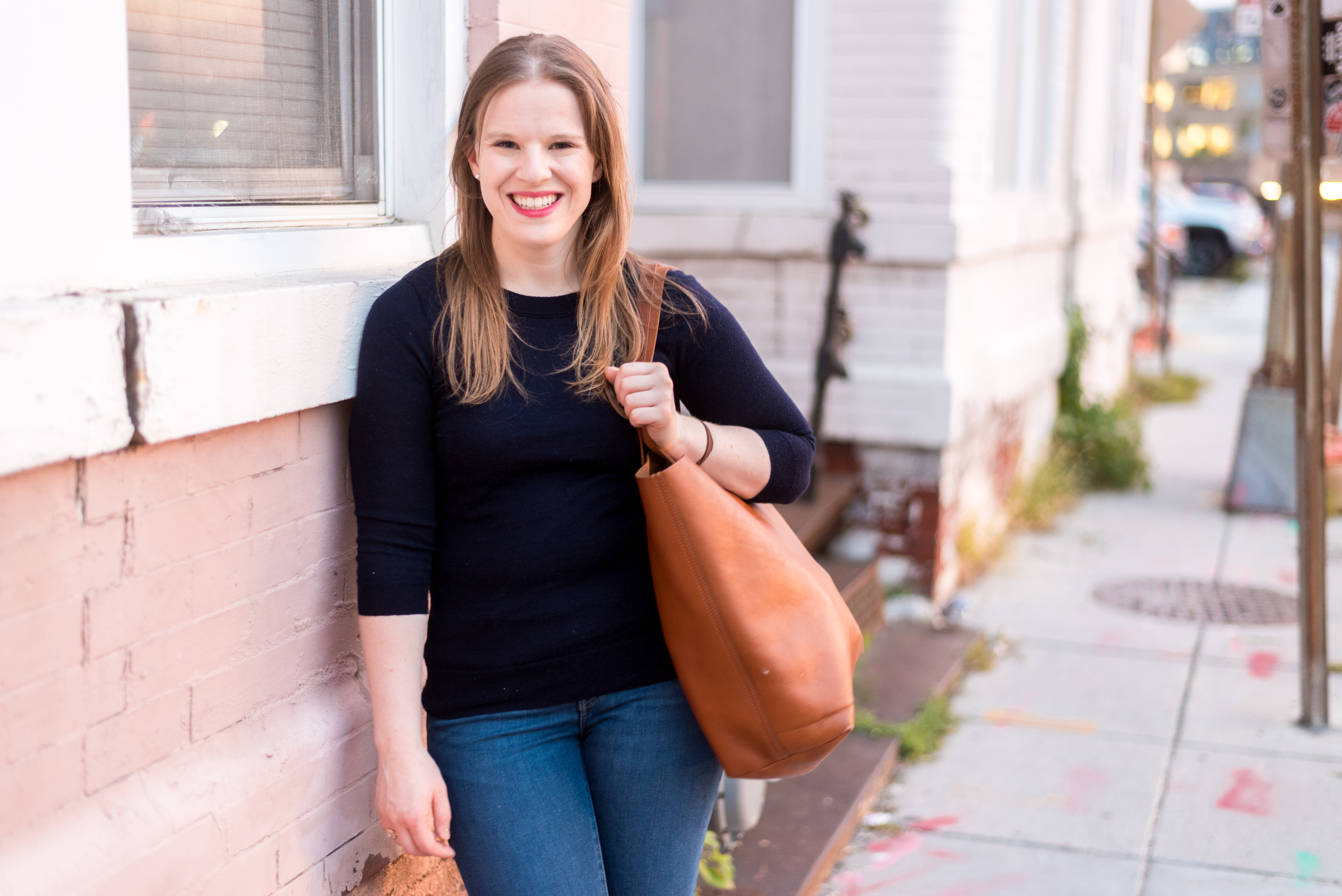 DC woman blogger wearing J.Crew Tippi Merino Wool Sweater