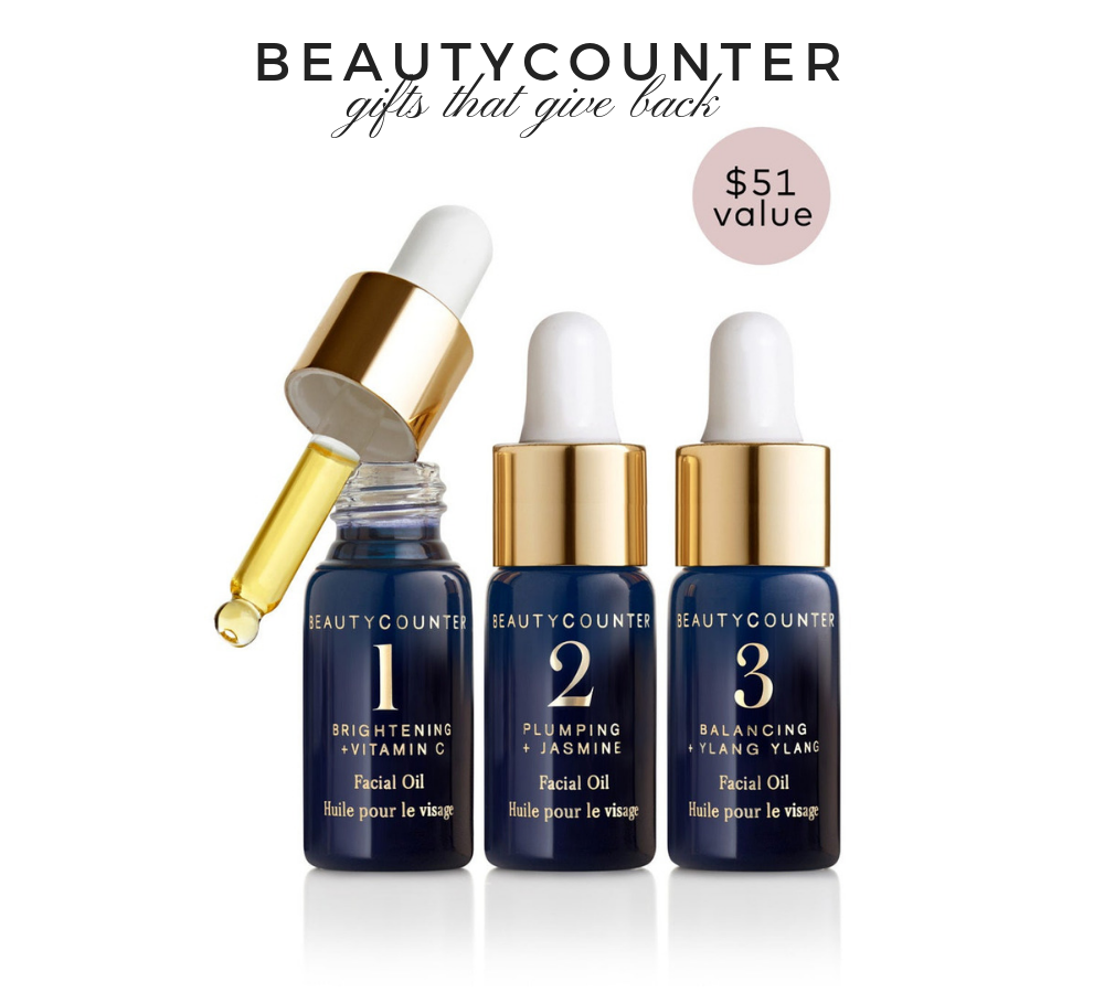 Gifts that Give Back: Beautycounter | Something Good | A DC Style and Lifestyle Blog on a Budget, Glow & Go Mini Oils set