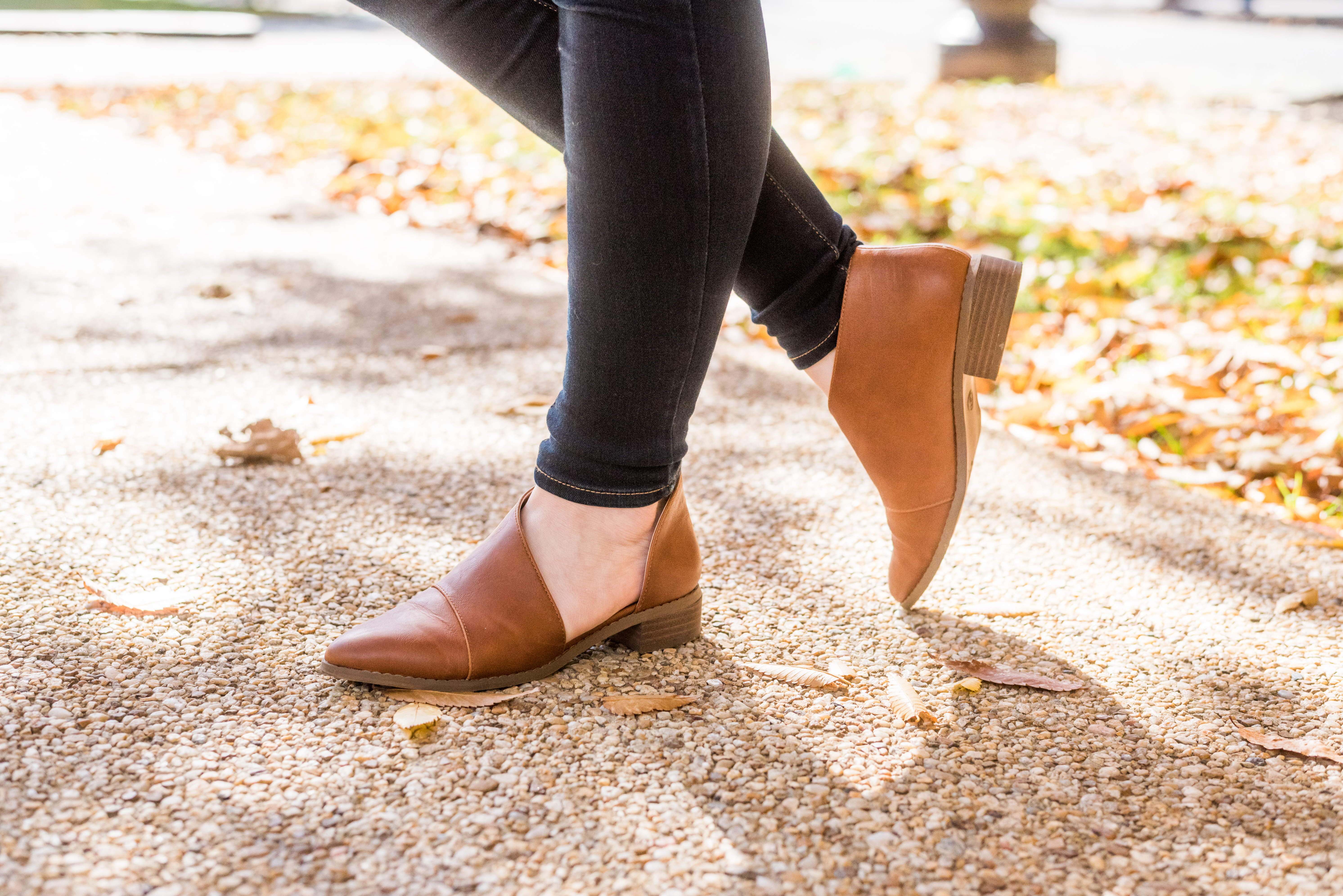 DC woman blogger wearing Target Universal Thread Women's Wenda Cut Out Booties