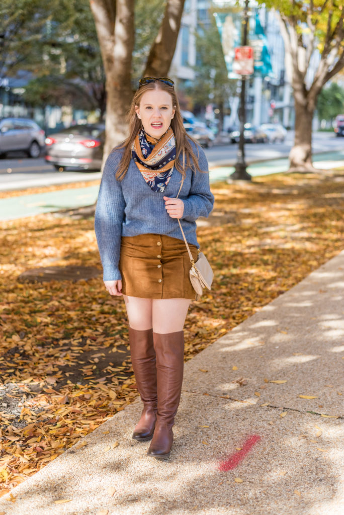 Mini skirt cognac snap front Old Navy_Something Good