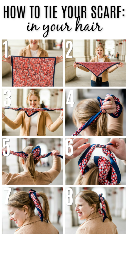 How to Tie Your Scarf: In Your Hair -Dana Weinstein