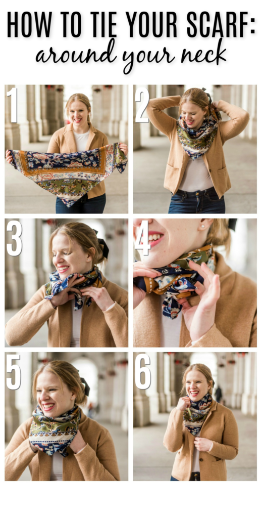 How to Tie Your Scarf: Around Your Neck