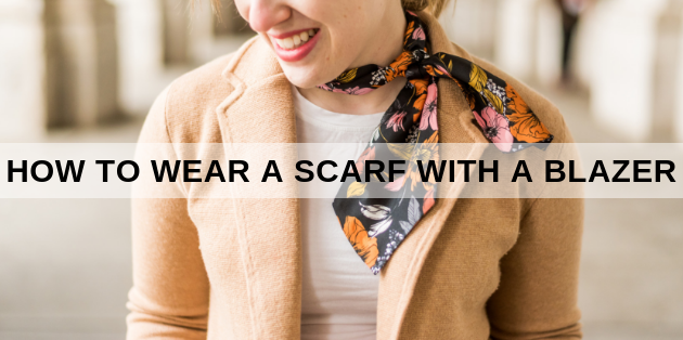 How Should Women Wear a Silk Scarf with a Suit?