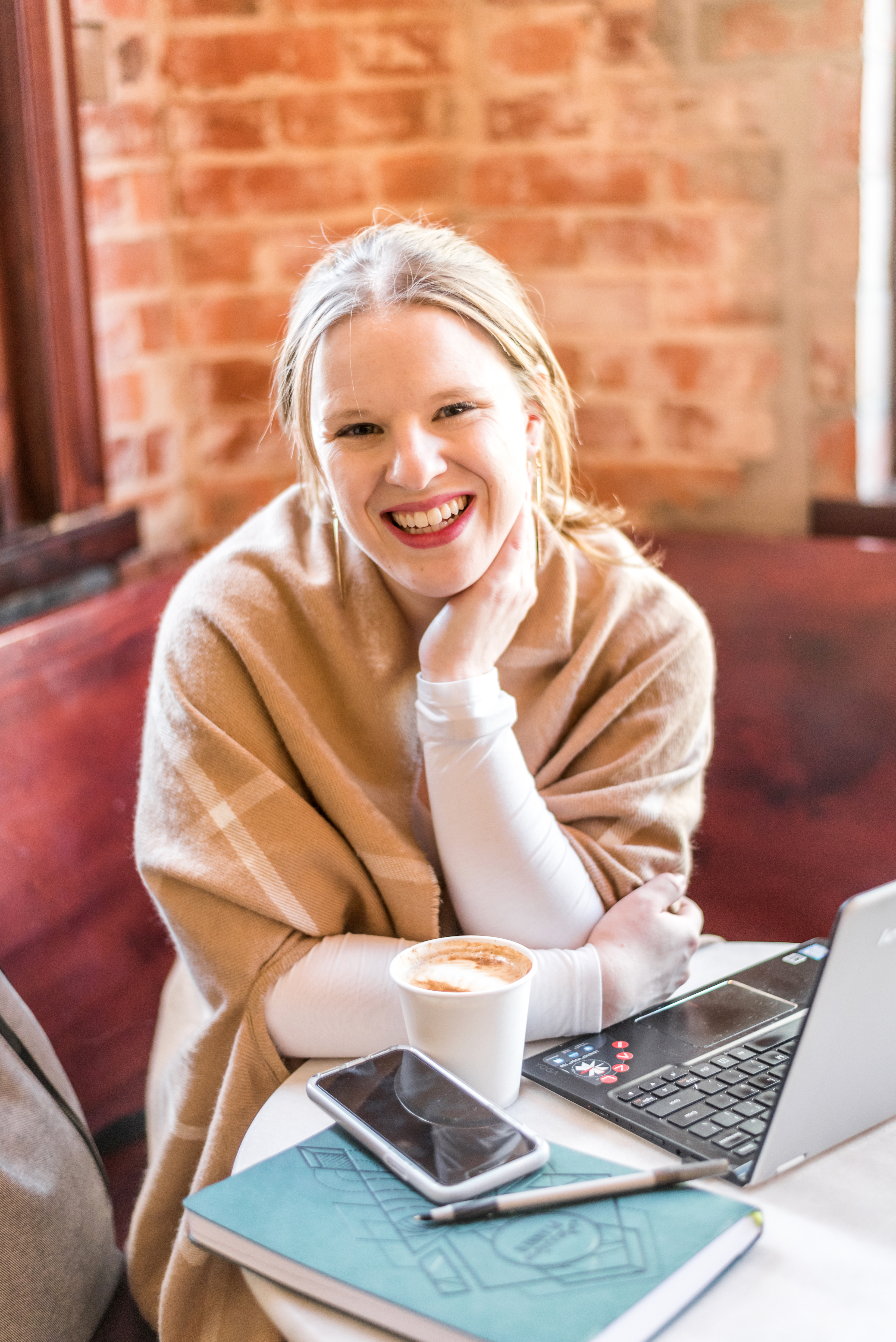 DC woman blogger wearing a cape scarf