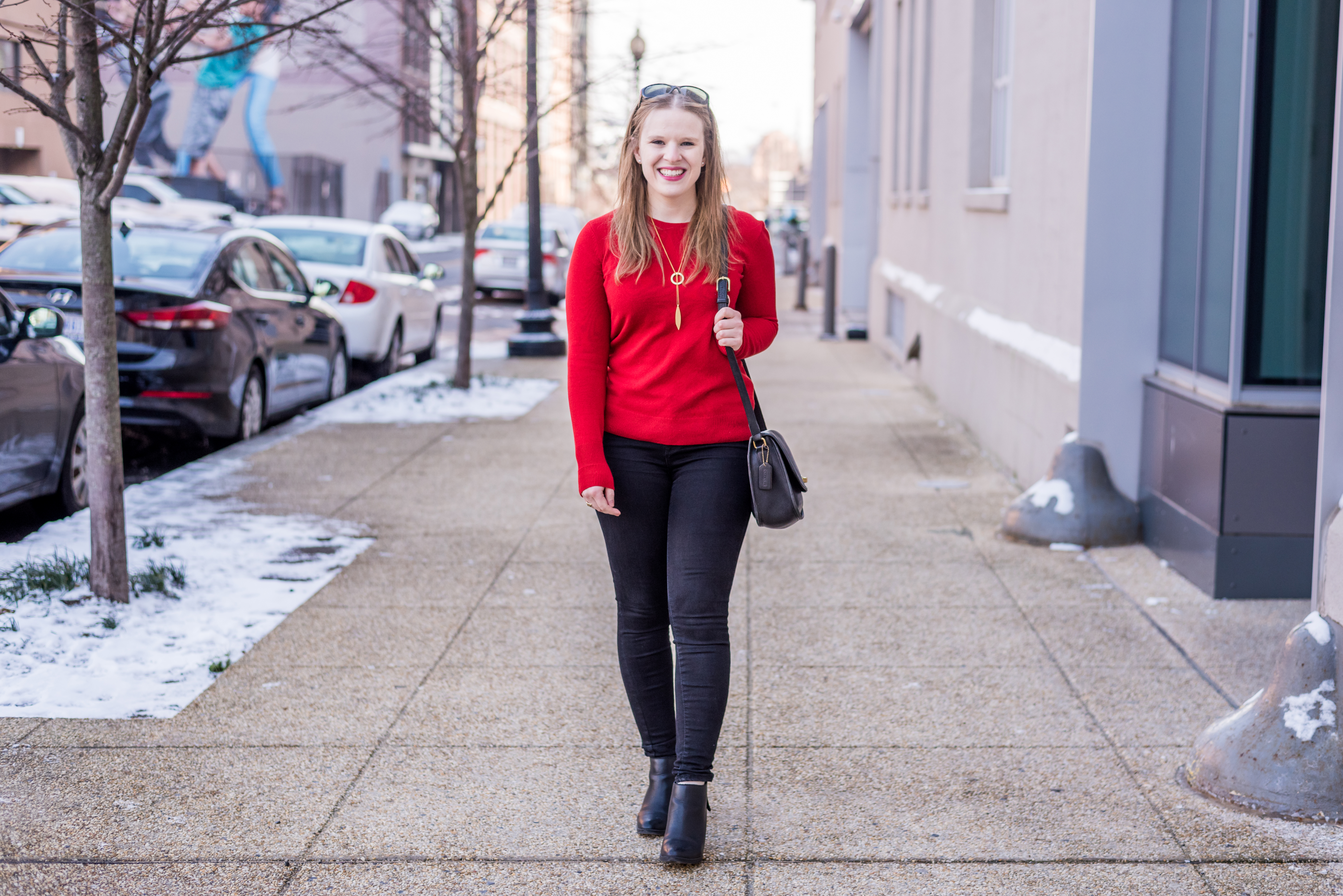 DC woman blogger wearing J.Crew Tippi Sweater