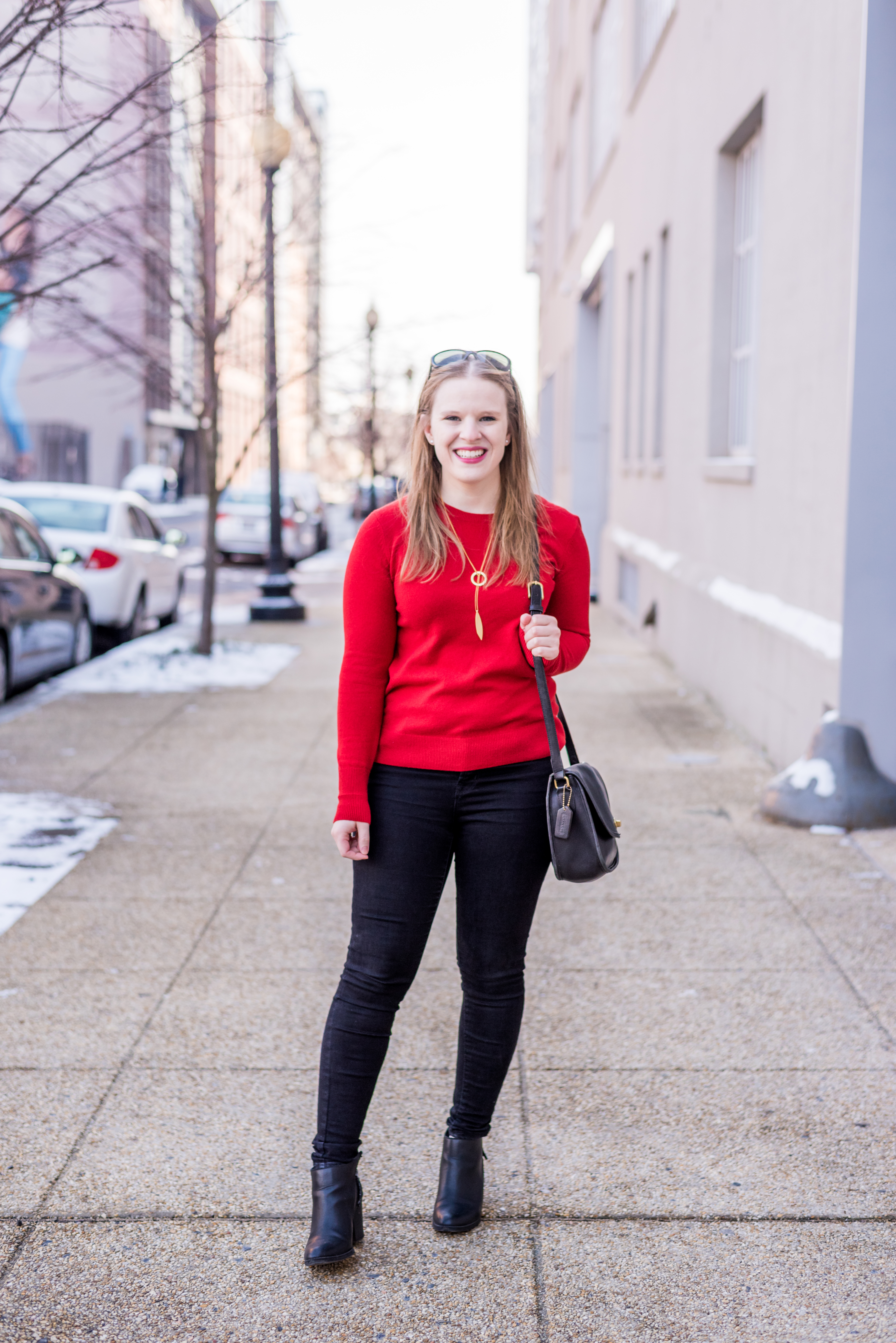 DC woman blogger wearing J.Crew Tippi Sweater