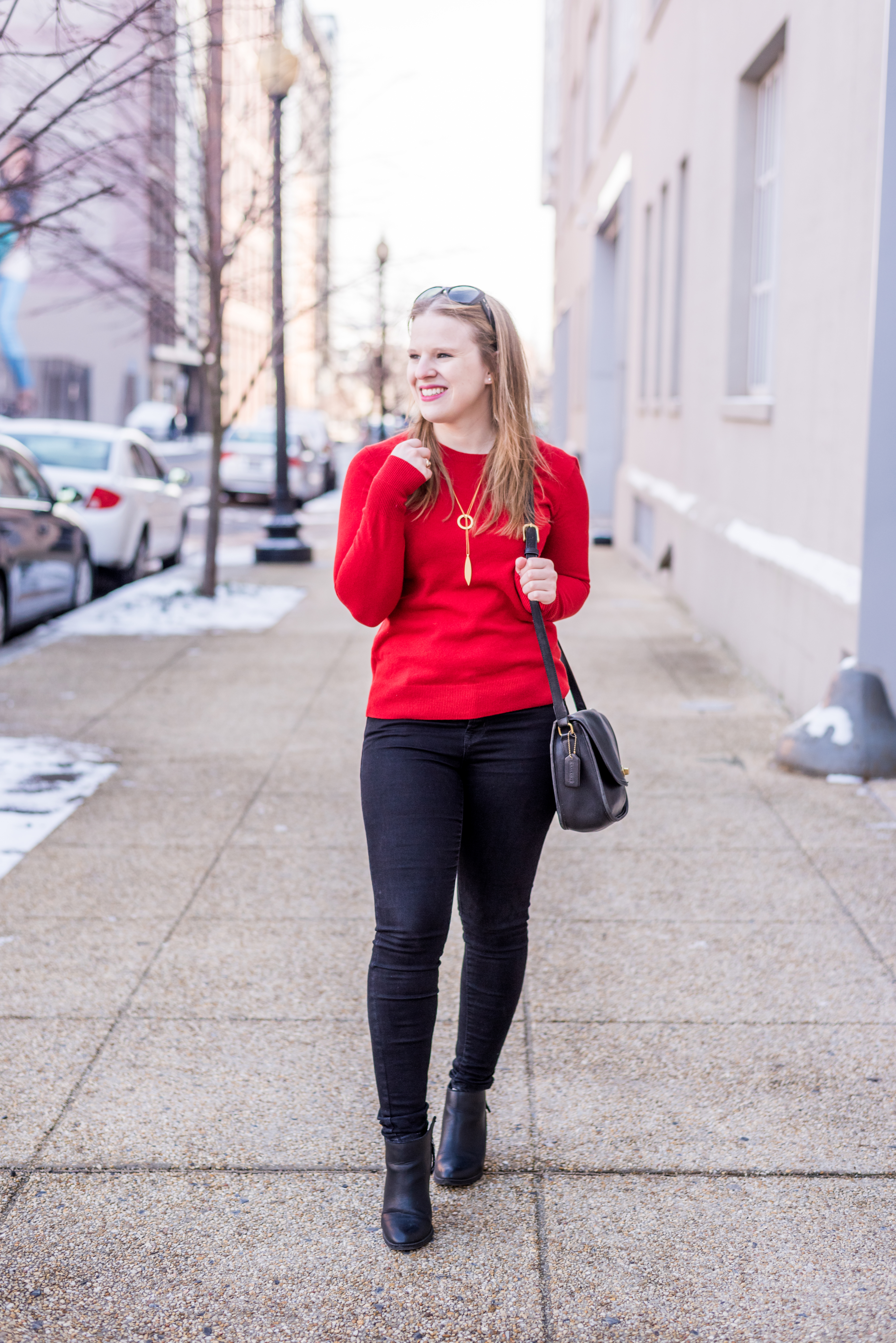 DC woman blogger wearing J.Crew Tippi Sweater