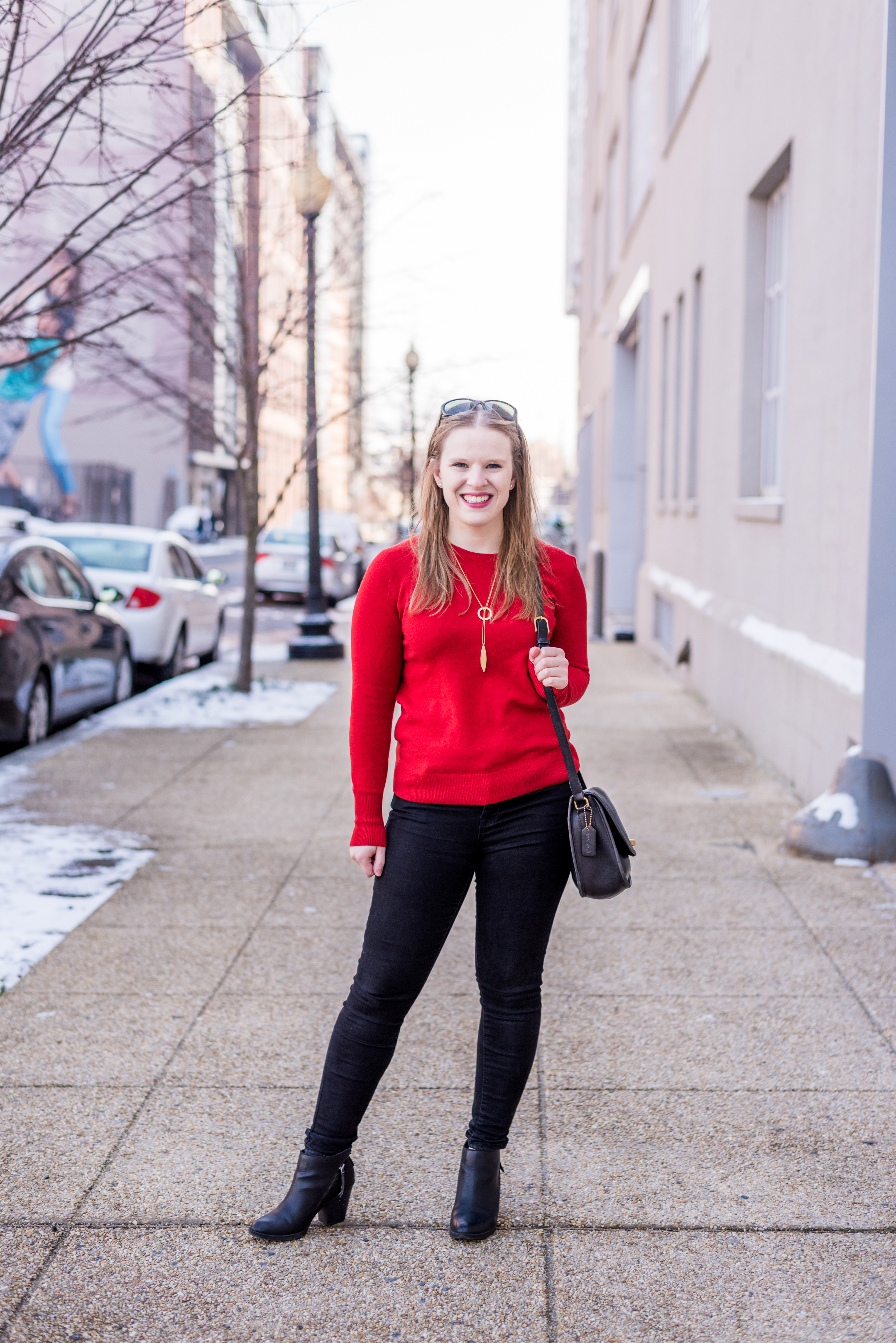 DC woman blogger wearing J.Crew Tippi Sweater