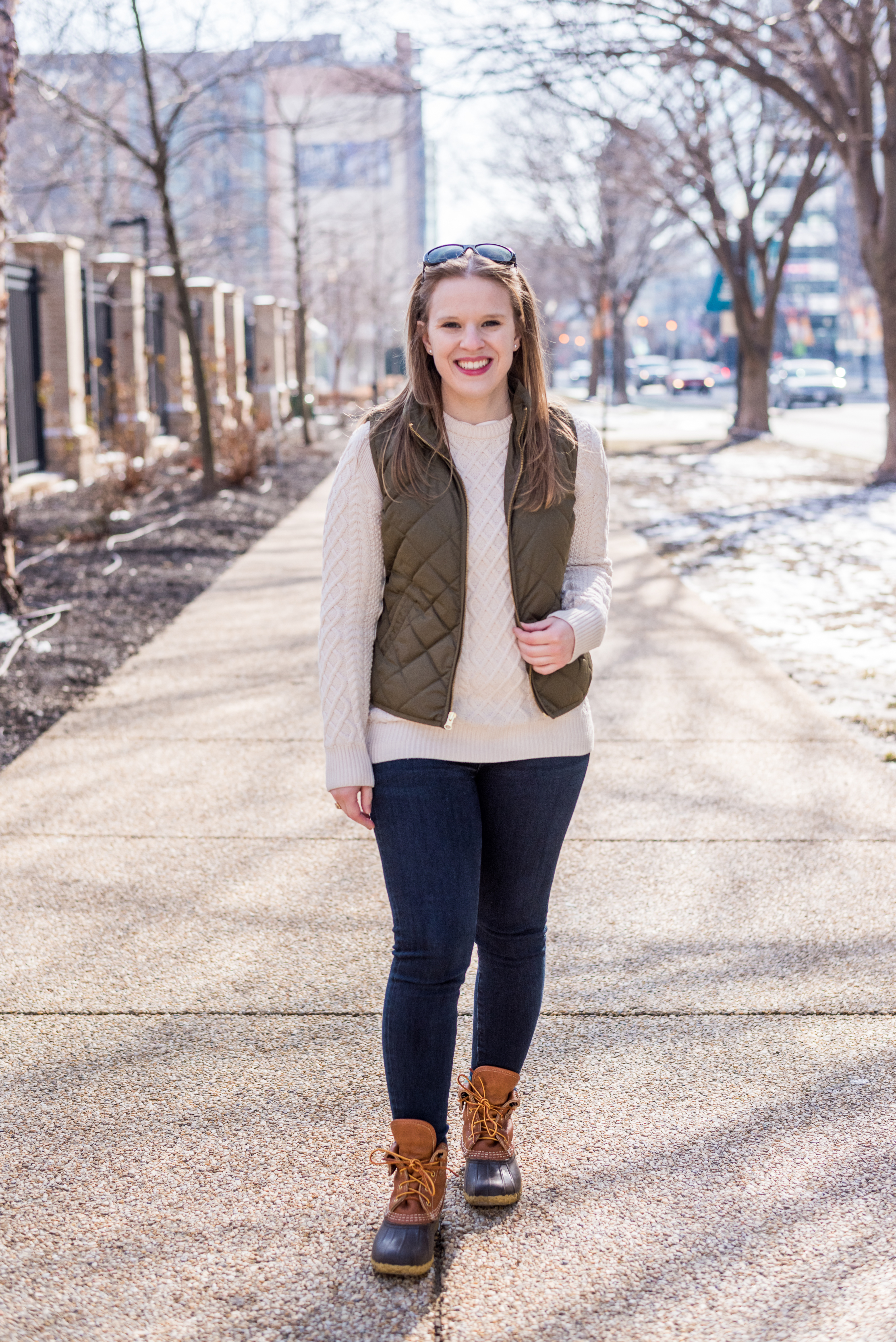 dc woman blogger wearing L.L. Bean Boots