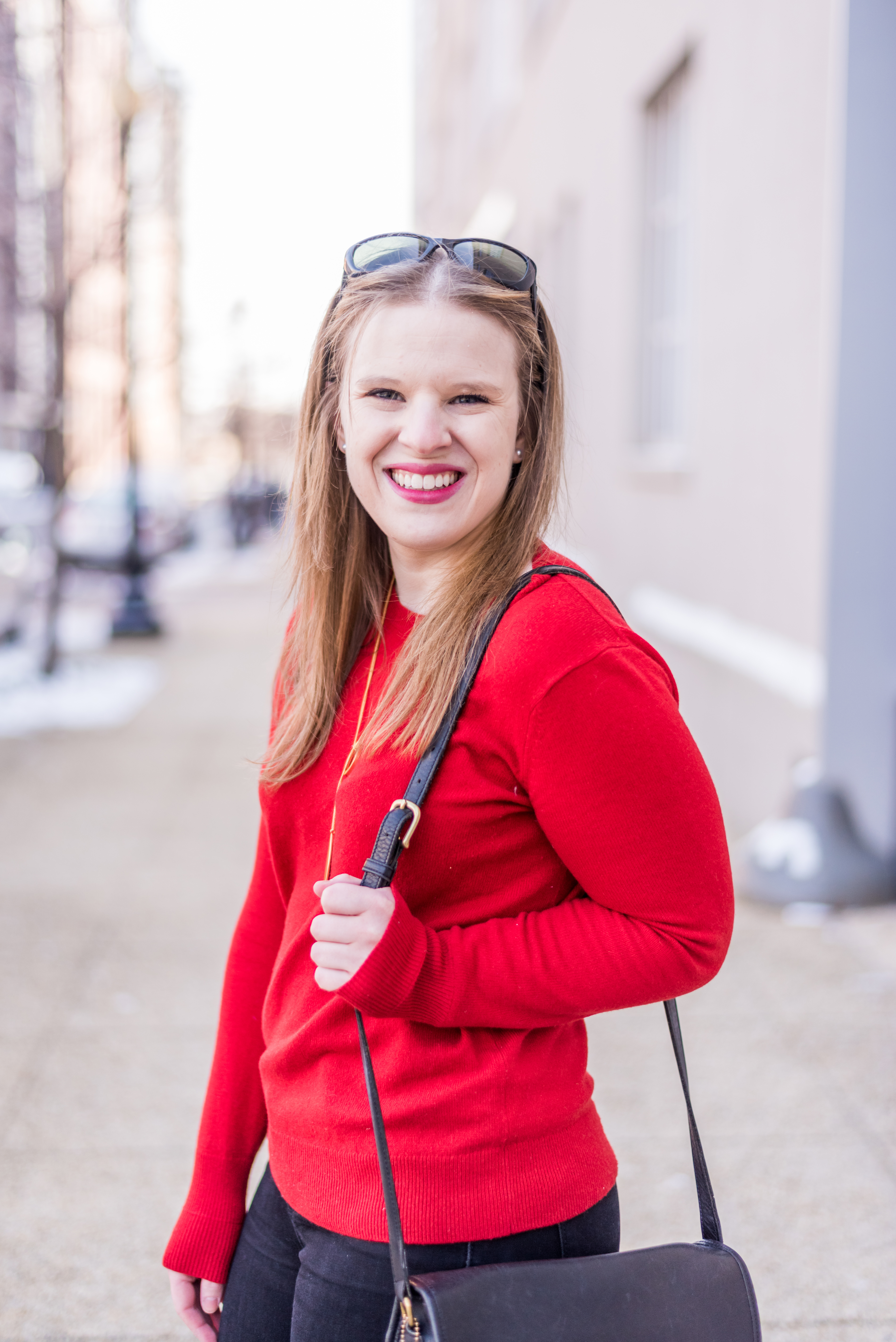 DC woman blogger wearing J.Crew Tippi Sweater