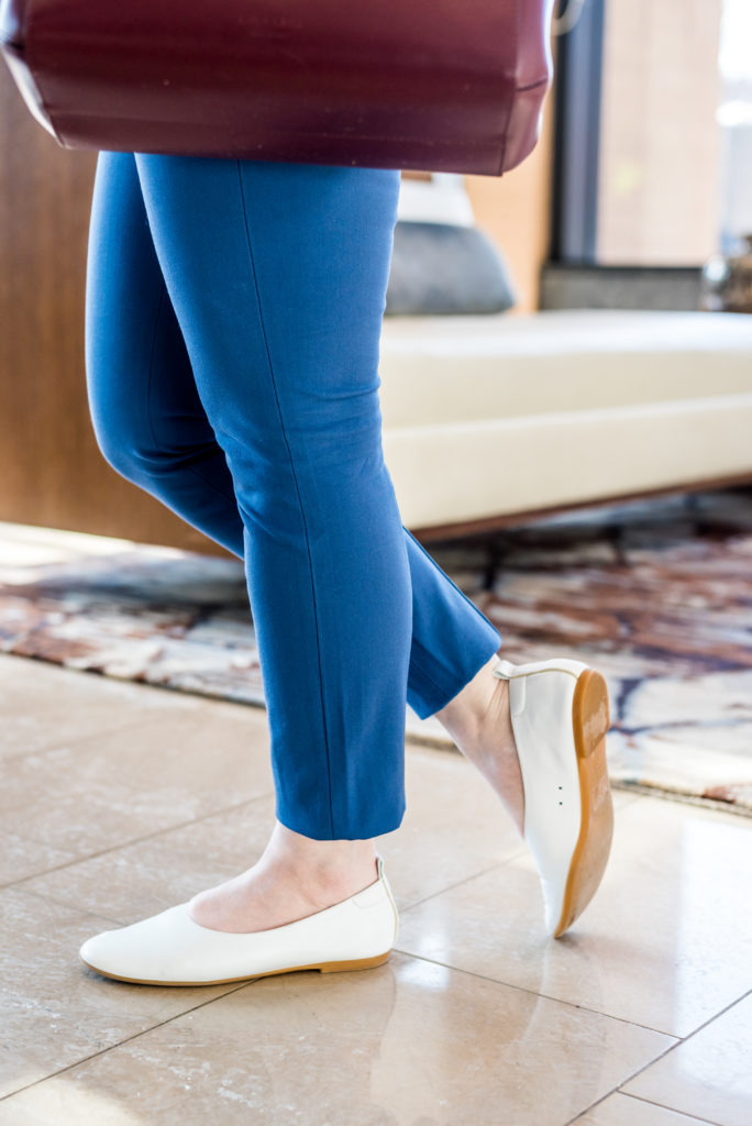 Jeans & White Flats - Spring Business Casual Outfits For Women