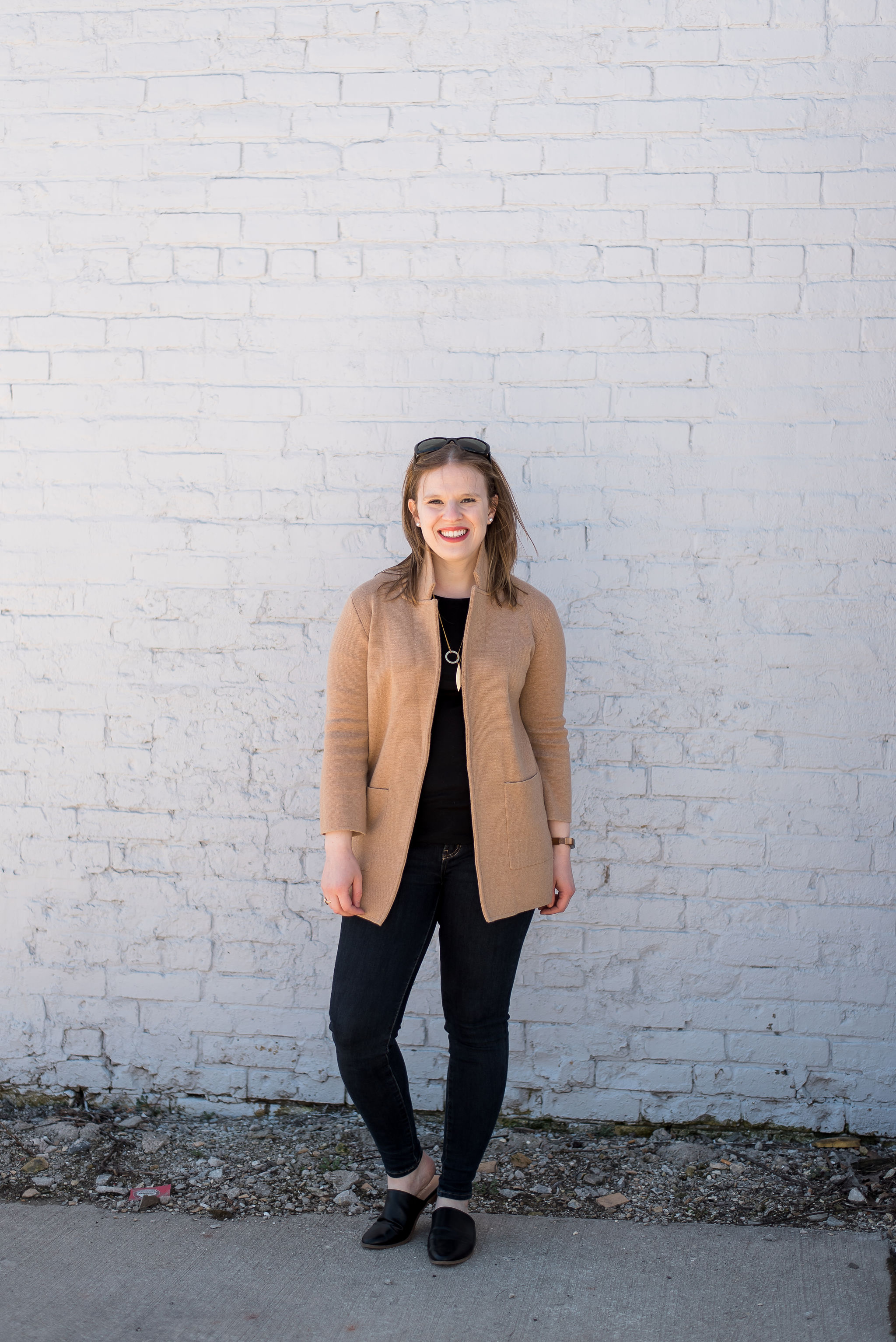 Blogger Style Two Ways: J.Crew Open-Front Sweater-Blazer | Something Good | A DC Style and Lifestyle Blog on a Budget