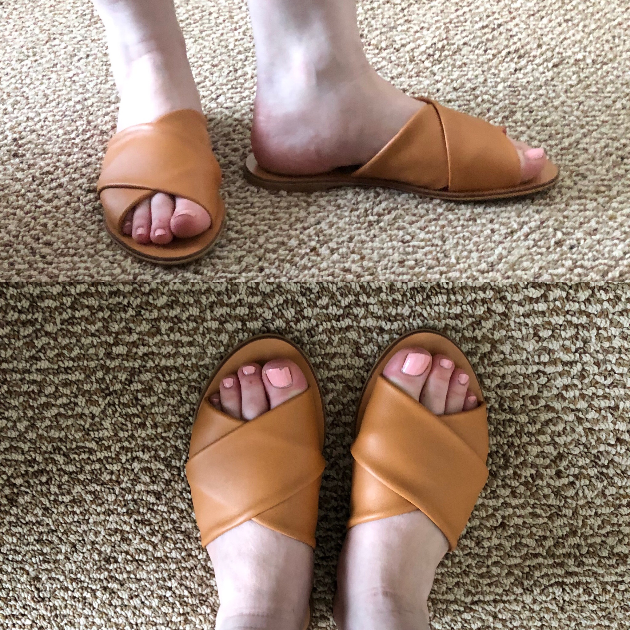 Everlane The Day Crossover Sandal, Camel