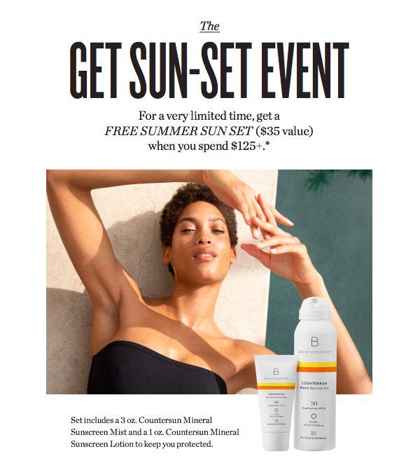 How to Get Free Beautycounter Sunscreen This Weekend, Beautycounter countersun mineral sunscreen lotion