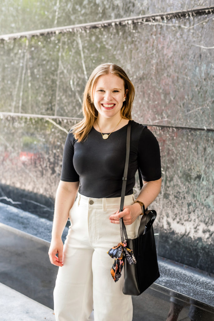 DC woman blogger wearing Everlane bodysuit and talking about Why You Need to Wear Bodysuits