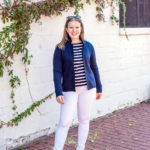 Blogger Style Two Ways: The Striped Navy Boatneck Top
