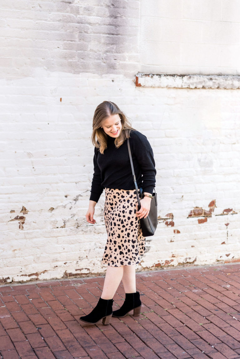 Blogger Style Two Ways: How to Wear Your Leopard Skirt in the Fall