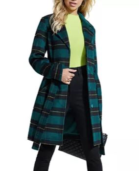 GUESS Checkmate Belted Coat