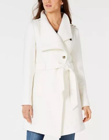 GUESS Asymmetrical Wrap Coat, Created