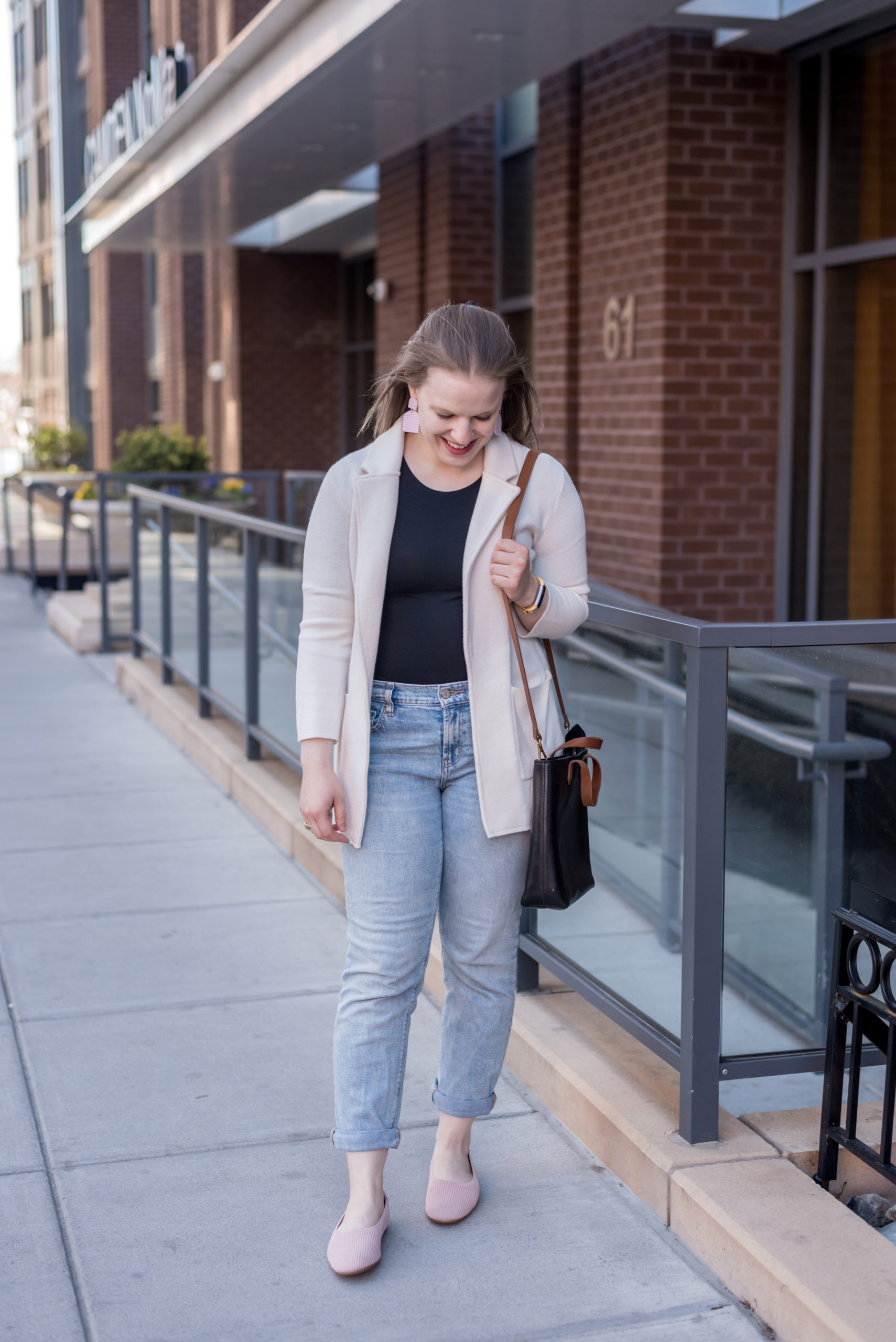 Four Spring Transition Outfits