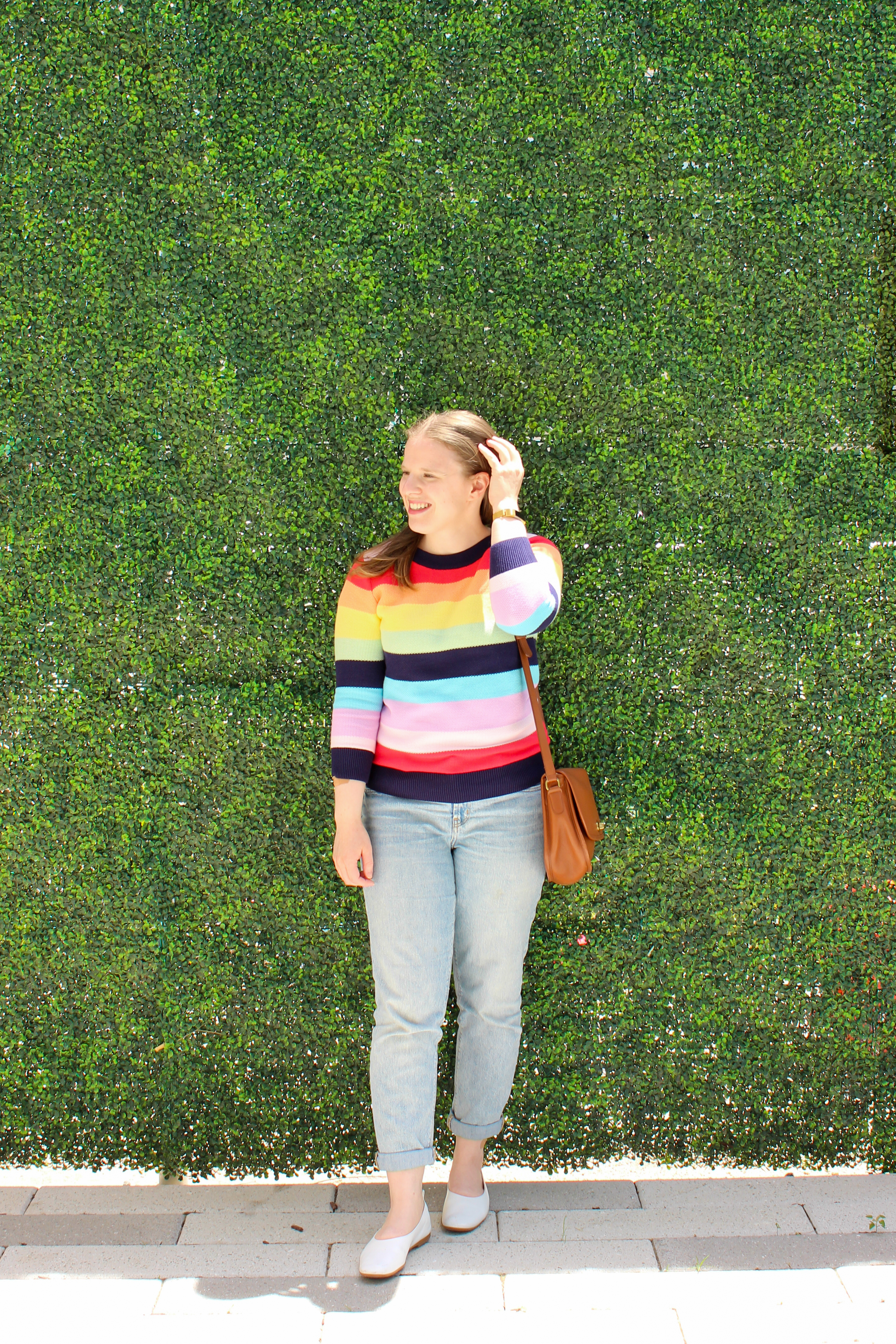 DC woman blogger wearing Halogen x Atlantic Pacific Sweater