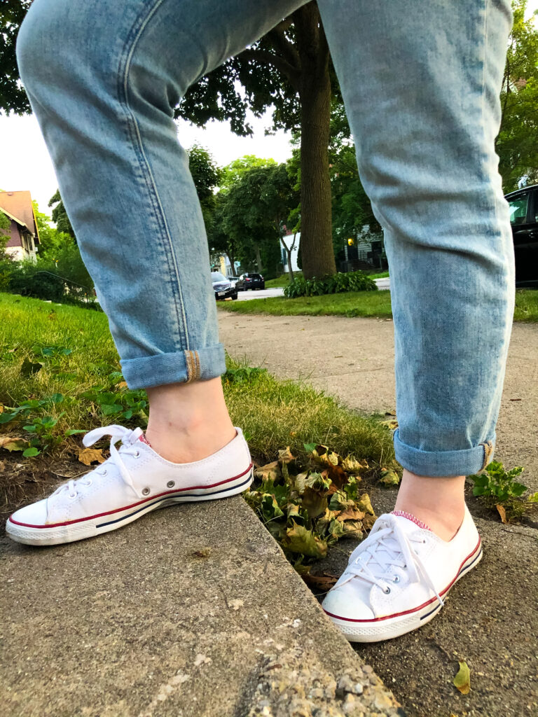 Blogger Style Two Ways: White Sneakers | Something Good