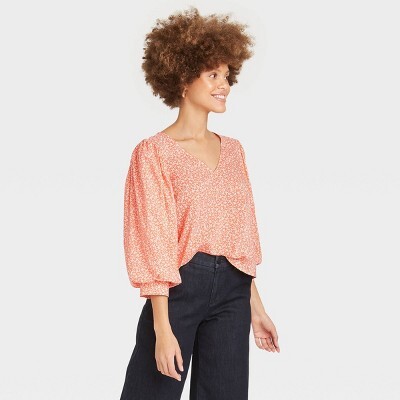 A New Day 3/4 Sleeve Voile Top | Best Clothing Finds At Target Right Now