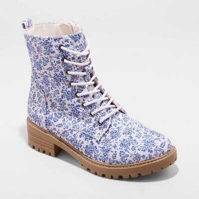 Universal Thread Kamryn Floral Combat Boots