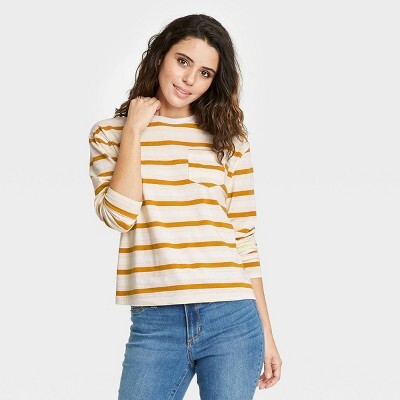 A New Day Long Sleeve Round Neck Pocket T-Shirt