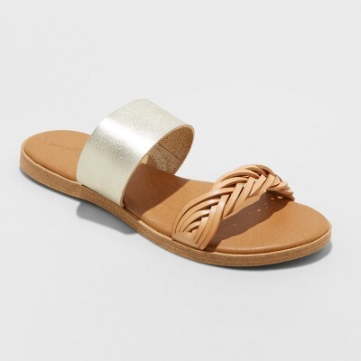 Universal Thread Torri Two Band Slide Sandals