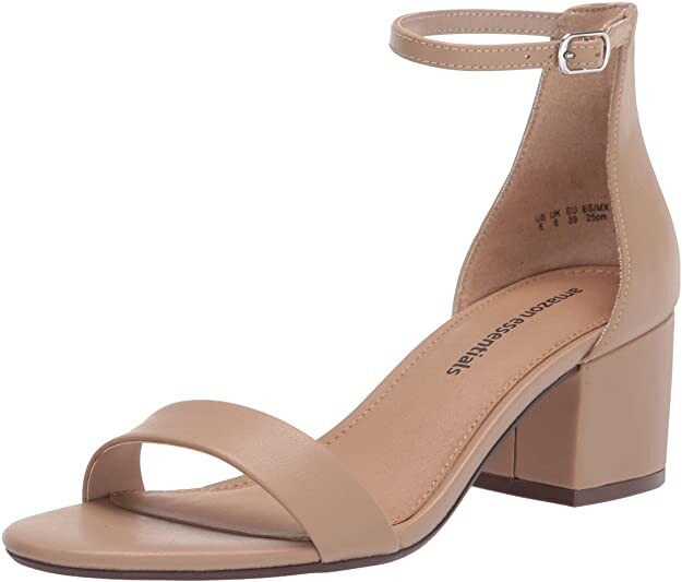nude heels with two straps from Amazon Prime Day 