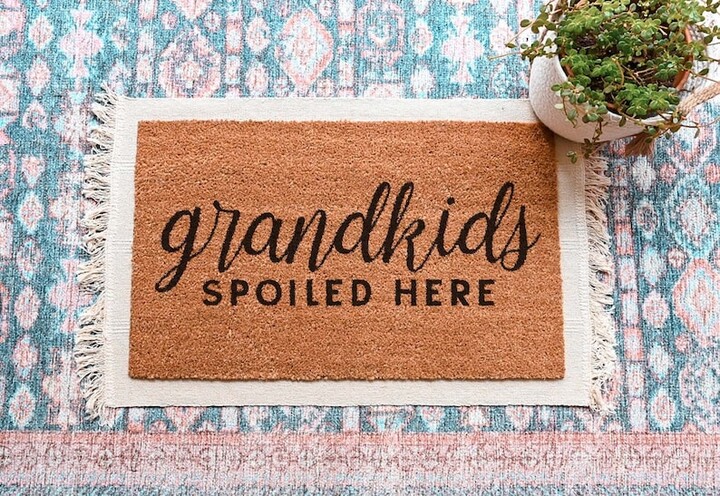 The Gift Guide for Parents and In-Laws, Grandkids Spoiled Here Doormat