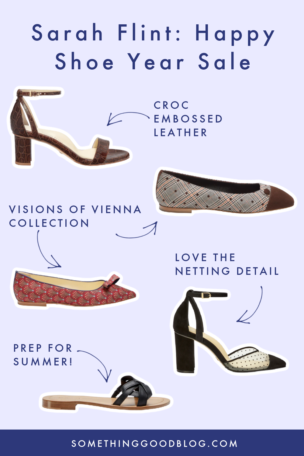 Sarah Flint Visions of Vienna, Croc Emobossed Leather Perfect Block Heel